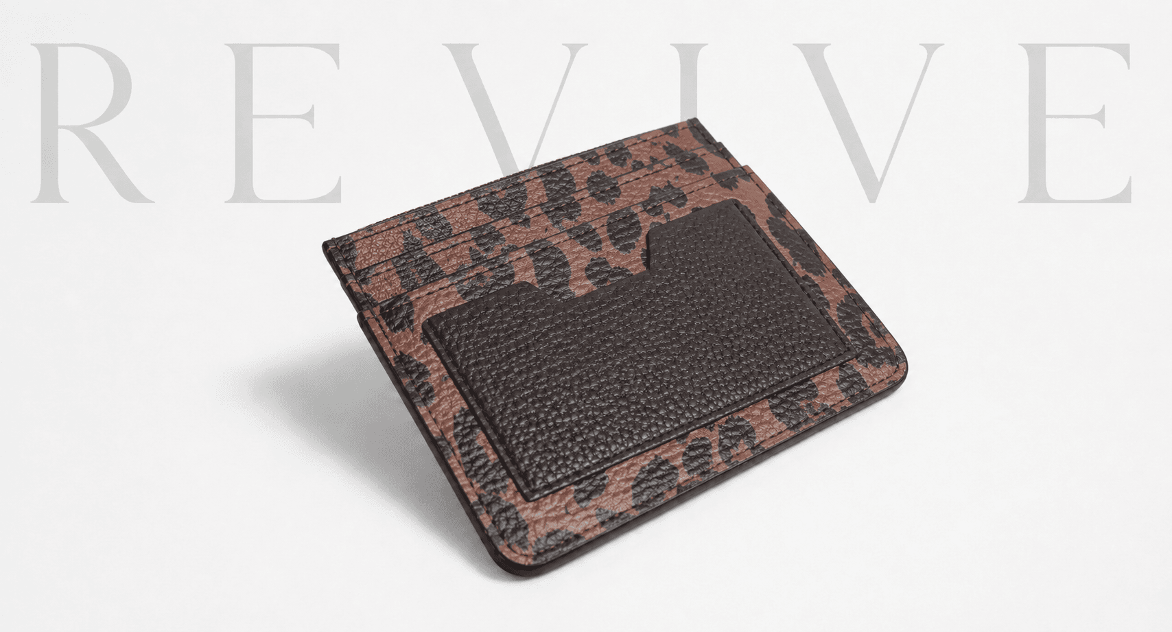 Porta-moedas e Cartões Animal Print Marrom Accessorize